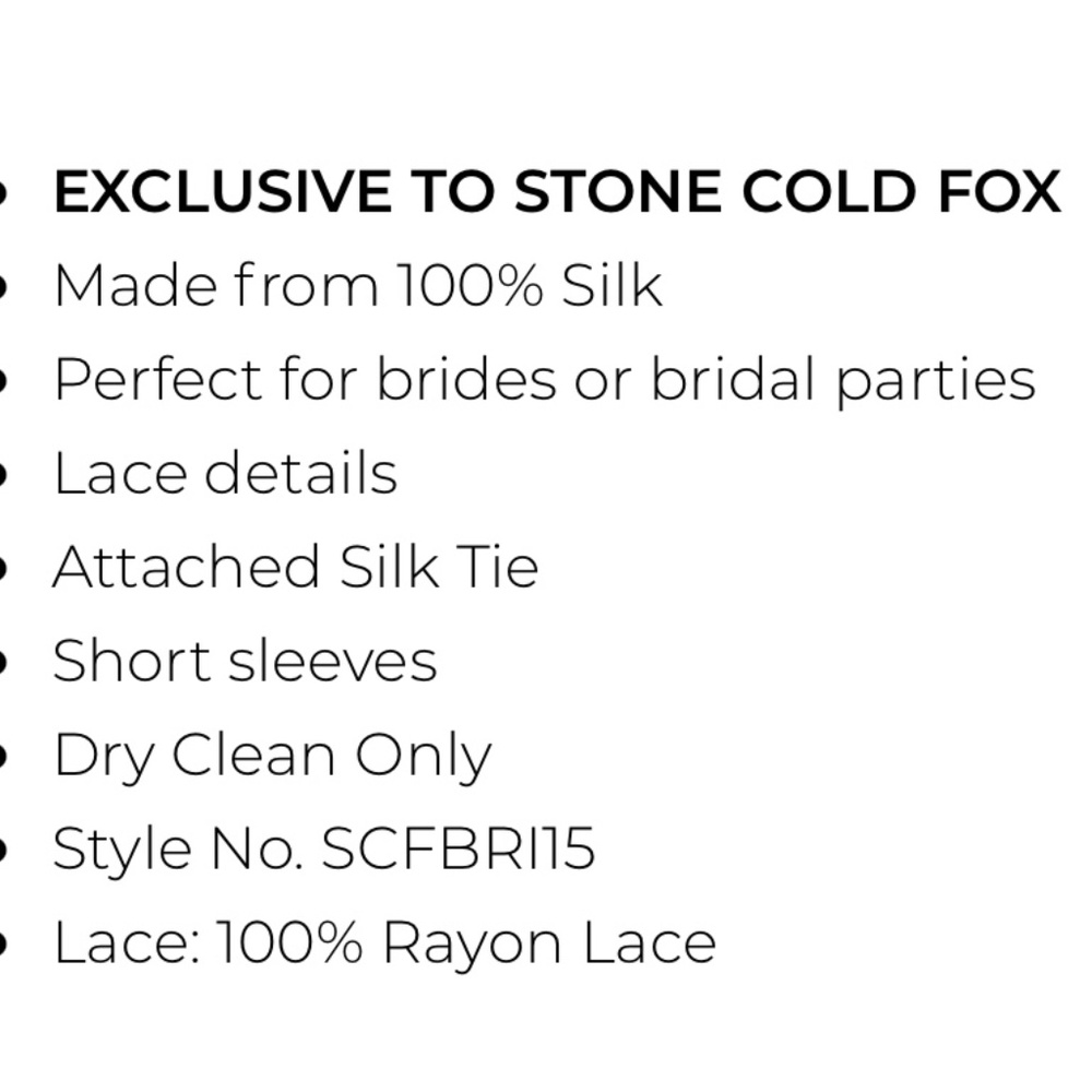 STONE COLD FOX “Fox Robe” - Picture 8 of 8